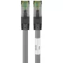 Goobay CAT 8.1 korekcinis kabelis, S/FTP (PiMF), pilkas, 0,5 m - LSZH be halogenų, varis AWG 24 (55135)