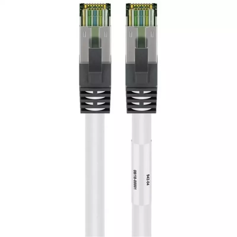 Wentronic 55127 - 5 M - Cat8.1 - S/FTP (S-STP) - RJ-45 - RJ-45 - Balta