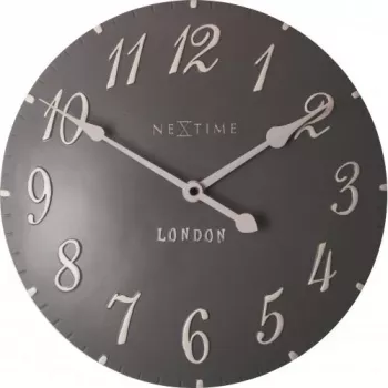 NeXtime klok 3084gs London Arabic, Ø34,5 cm, sieninis, pilkas / baltas