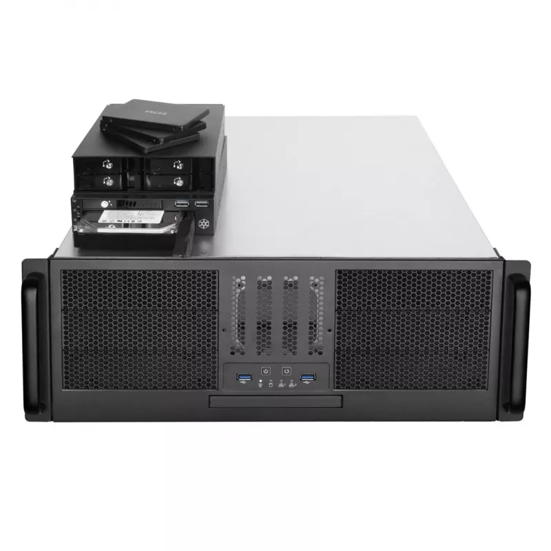 Sidabrinėstone SST-RM41-506 kompiuterio korpusas stovas