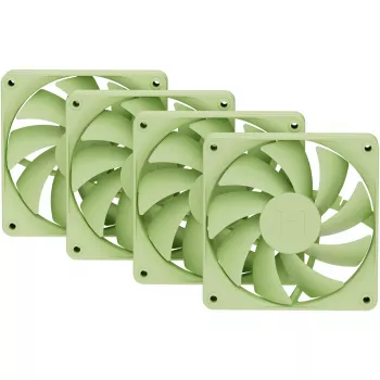Kompiuterio aušinimo ventiliatorius HYTE FA12-MM-4 120 mm, 1500 RPM, 72 m³/h, 1.6 mmH₂O, Fluid Dynamic Bearing, žalias, pakuotėje 4 vnt.