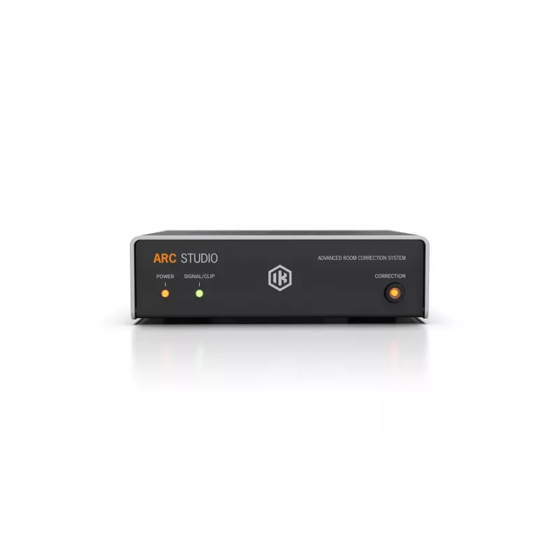 ik multimedia ARC Studio IP-ARC-STUDIO-IN garsiakalbiai, 50 W, 50 Ω išėjimo varža, 24 bitų / 96 kHz, juodi, 465 g