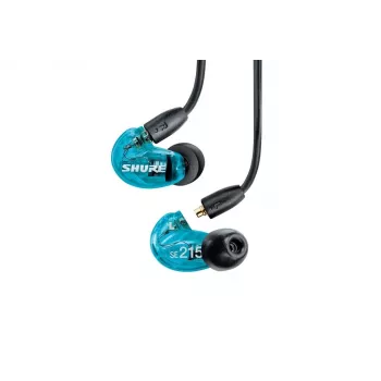 Shure AONIC 215 - į ausis įdedamos ausinės su vienu keitikliu ir 3,5 mm laidu (mėlynos)