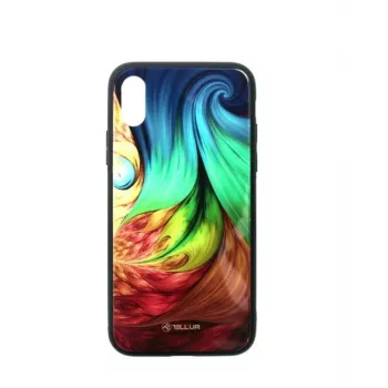 Apsauginis stiklo dangtelis, skirtas „iPhone XS Tellur“ — marginantis spausdintas dizainas