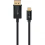 Goobay USB-C į DisplayPort kabelis - paauksuotos jungtys, Ultra HD raiška iki 4k @ 60Hz, C tipo Thunderbolt 3/4 į DP adapteris, suderinamas su