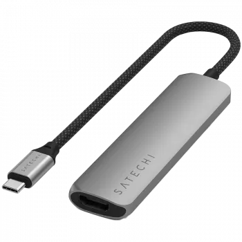 Satechi ST-P4SM sąsajos šakotuvas USB Type-C 10000 Mbit/s Pilka