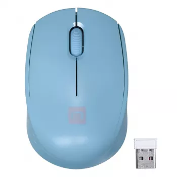 Belaidė abiem rankoms tinkama pelė NATEC STORK — Bluetooth + USB Type-A, 1600 DPI, 3 mygtukai, šviesiai mėlyna