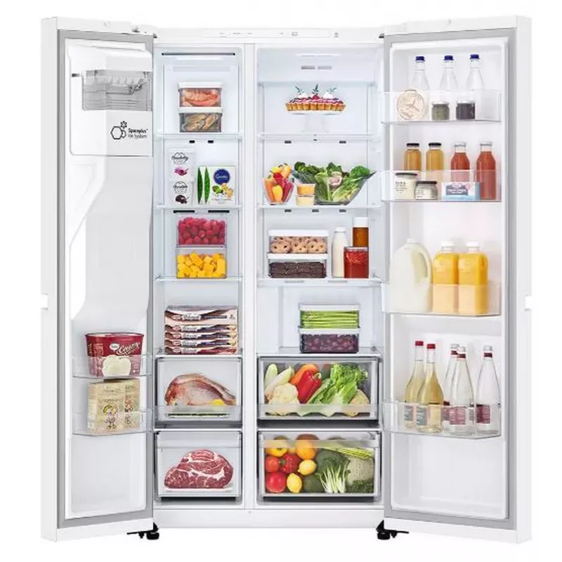 LG GSLC40SWPE šaldytuvas šonas prie šono laisvai pastatomas 638 l balta