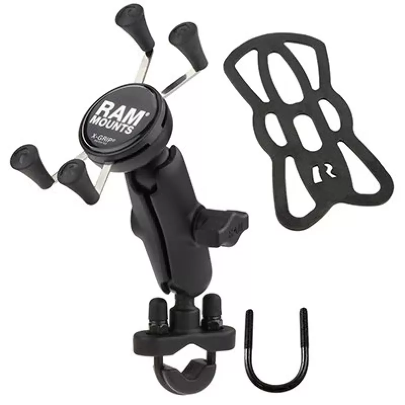 RAM Mounts X-Grip telefono laikiklis su vairo U formos varžto pagrindu