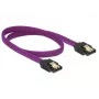 SATA laidas DeLOCK 83691 0,5 m SATA 7 kontaktų violetinis