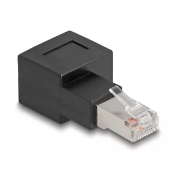 Delock - Tinklo adapteris - RJ-45 (M) į dešinę sulenktas į RJ-45 (W) - CAT 6a