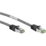 Goobay CAT 8.1 komutacinis kabelis, S/FTP (PiMF), Pilka, 7,5 m - LSZH be halogenų, Varis AWG 24 (55140)