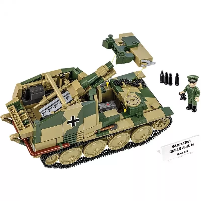 Konstrukcinis modelio rinkinys Cobi SD.KFZ.138/1 Grille, 720 vnt., demonstracinis modelis