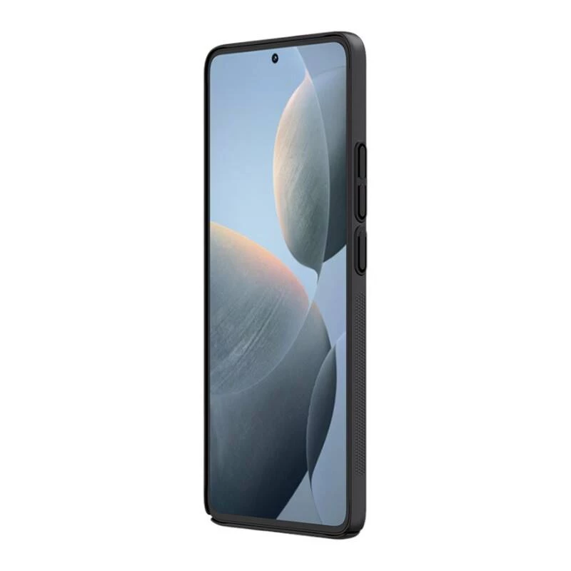 Apsauginis telefono dėklas Nillkin Super Frosted Shield Pro, skirtas Xiaomi Redmi K70E / Poco X6 Pro 5G — juodas, kietas, matinis, neslystantis