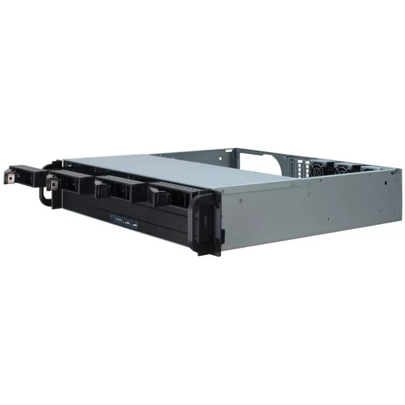 Inter-Tech IPC 2U-2404S - Rack - įmontuojamas - 2U - micro ATX