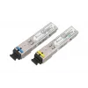 „Extralink SFP 1.25G WDM“ modulių pora 1310/1550 nm vienmodis 3 km SC DOM, skirta HP/Aruba