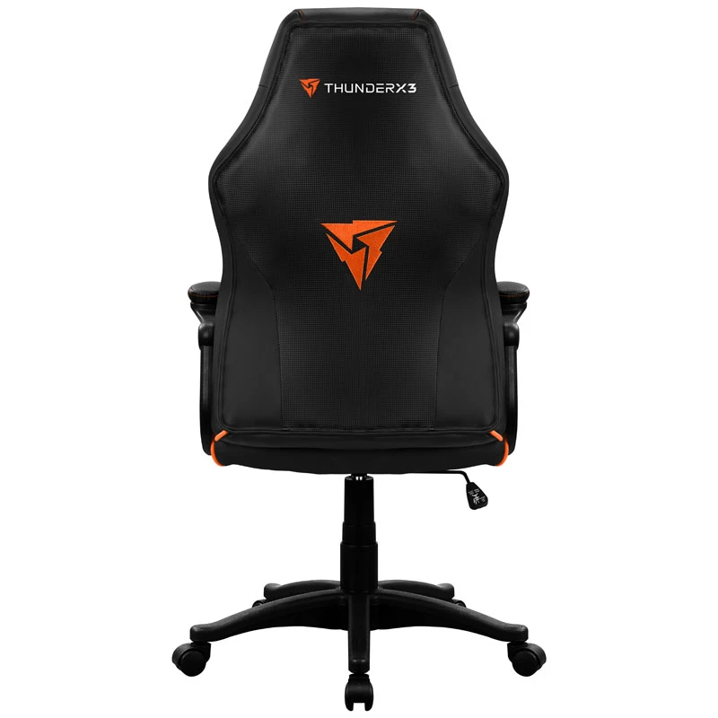 Žaidimų kėdė Thunder X3 EC1 juoda oranžinė — ergonomiškas dizainas, reguliuojamas aukštis