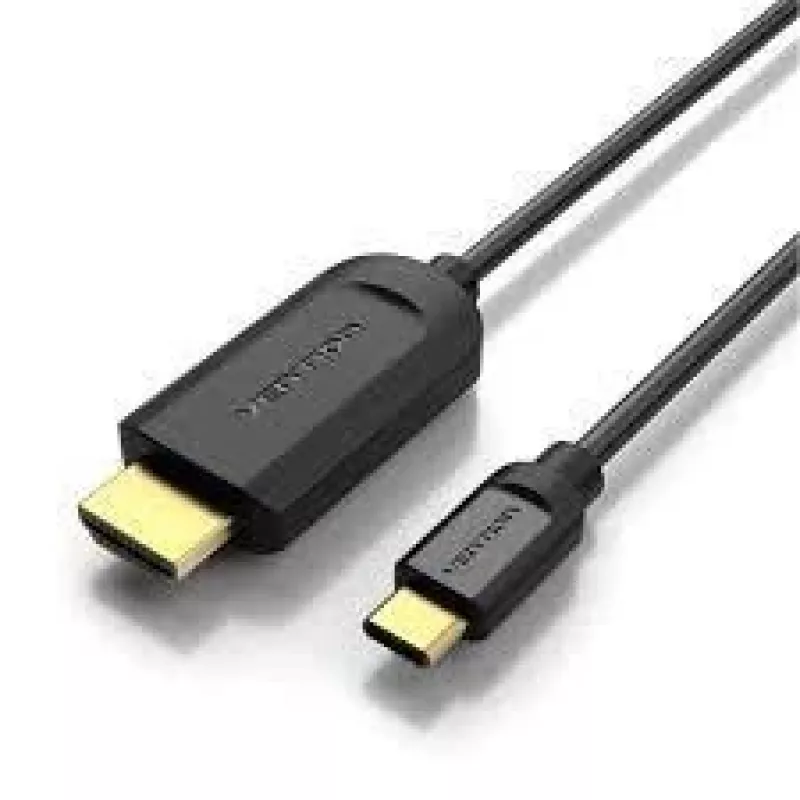 HDMI į USB-C kabelis Vention CGUBF 1 m — HDMI (kištukas) į USB-C (kištukas) vaizdo/duomenų