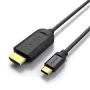 HDMI į USB-C kabelis Vention CGUBF 1 m — HDMI (kištukas) į USB-C (kištukas) vaizdo/duomenų