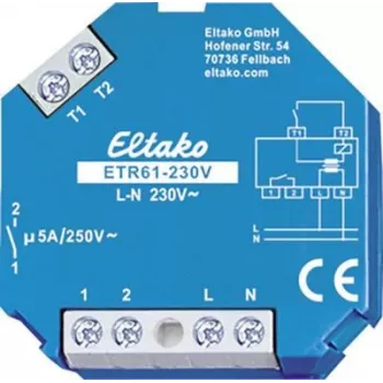 Rolėtų / žaliuzių pavara Eltako ETR61-230V, 230 V įėjimas, 5 A srovė, mėlyna / balta