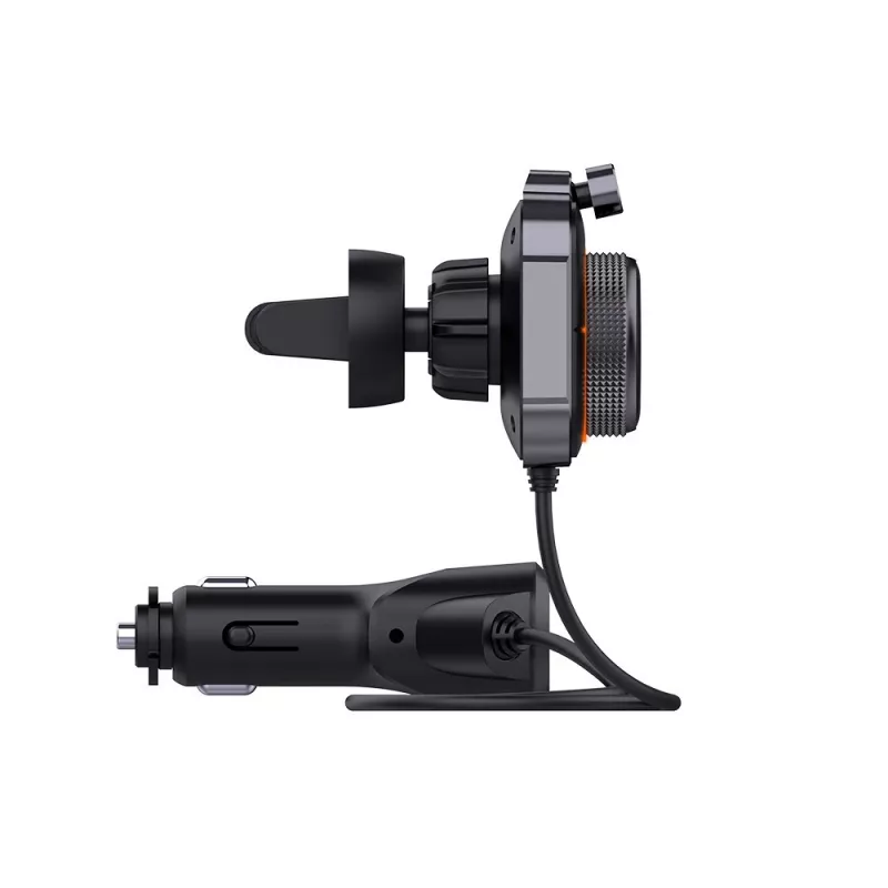 FM siųstuvas SAVIO TR-14 Bluetooth USB, FM 87,6–107,9 MHz, MicroSD, USB-C, 12 V automobilio maitinimas
