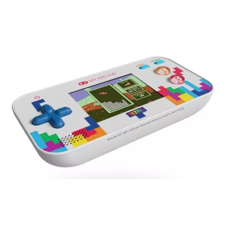 Nešiojamoji žaidimų konsolė My Arcade Tetris Gamer V su 2,5 colio (6,35 cm) ekranu, USB-C, AAA baterija, įvairiaspalvė