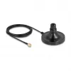 Antenos magnetinis pagrindas DELOCK ULA100 — 1×N lizdas į 1×RP‑SMA kištuką, 3 m laidas, lauko, juodas