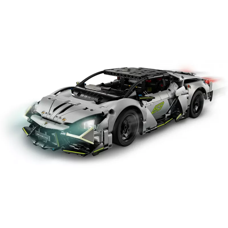 LEGO Technic Supercar Lamborghini Revuelto 42214 — 1:10 mastelio detalus modelio rinkinys, 1 135 detalės