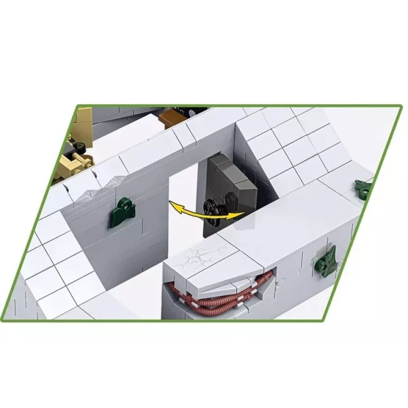 Konstruktorinis rinkinys Cobi German Bunker Regelbau 667/642 modelis COBI-3136 – detalus plytų rinkinys