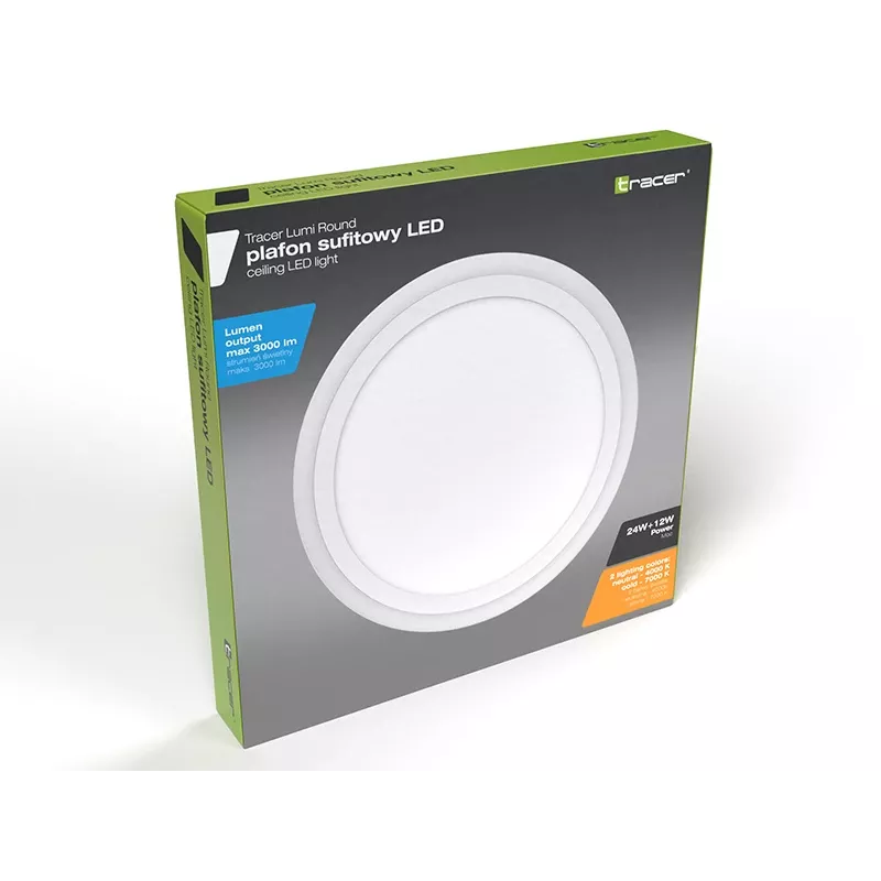Lubinis šviestuvas TRACER TRAOSW47320 LED apvalus 18W 3000K