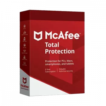 McAfee Total Protection - 5 įrenginiai / 2 metai, pasaulinė