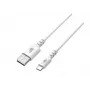 kabelis USB-USB C 2m silicone Balta Quick Charge