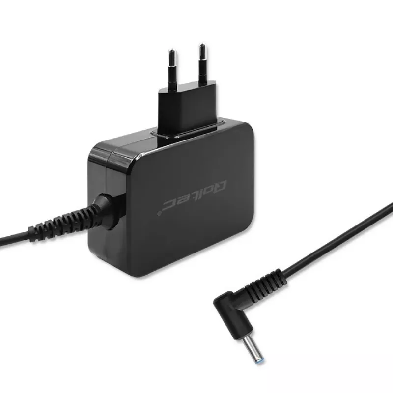 Kintamosios srovės maitinimo adapteris QOLTEC 51033 nešiojamiesiems kompiuteriams, 45 W, 19.5 V, 2.31 A, 220–240 V, patalpų, juodas, 1.7 m kabelis
