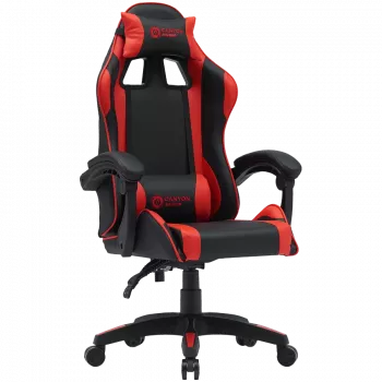 Žaidimų kėdė CANYON Core SGCH2 — ergonomiškas dizainas, reguliuojamas aukštis, juoda/raudona