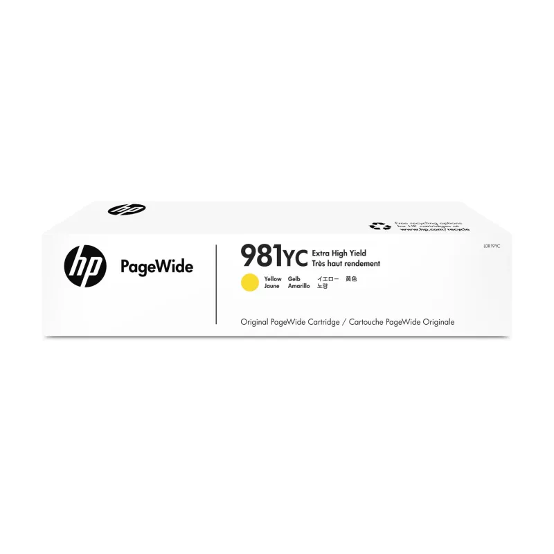 HP L0R19YC spausdintuvo eksploatacinė medžiaga geltona