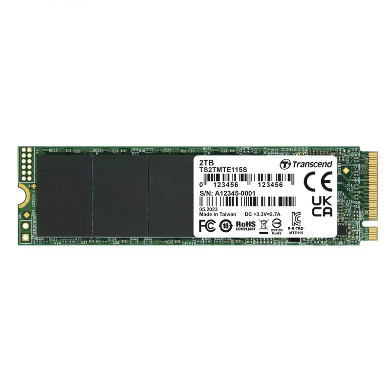 Transcend TS2TMTE115S saugojimo diskas 2 TB PCIe 3.0 x4 (NVMe)
