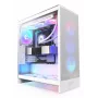 PC korpusas NZXT H7 Flow RGB Midi Tower baltas — grūdintas stiklas, EATX, priekyje 3×120 mm, USB-C