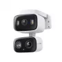 IP apsaugos kamera TP‑LINK Tapo C246D — 3MP (2304×1296), 2,8 mm, 107,8° matymo laukas, PTZ dviejų objektyvų, IP65, Wi‑Fi/Gigabit, microSD iki 512 GB