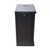 Prie sienos montuojama spinta Extralink Rackmount cabinet 18U 600x600 Juoda raktinis užraktas