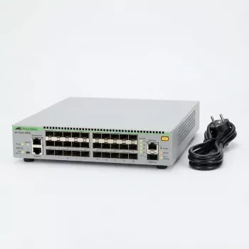 Allied Telesis Ši kaina skirta tik biudžeto planavimui 10 Gigabit Layer 3 Lite valdomas komutuojamasis sluoksnis, 18x SFP+ prievadų, ES maitinimo laidas. su LLW (AT-X250-18XS-50)