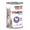 John Dog 99 Menu Turkey šlapias maistas katėms 400 g