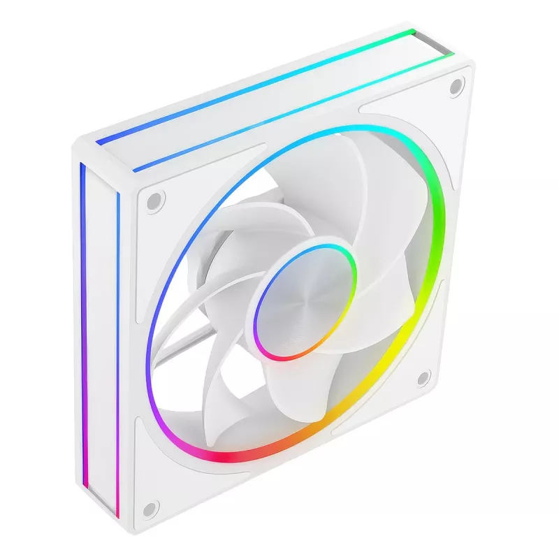 Korpuso ventiliatorius MODECOM VOLCANO LOOP 120 ARGB Reverse Fan White 120 mm, PWM, 400–1400 RPM
