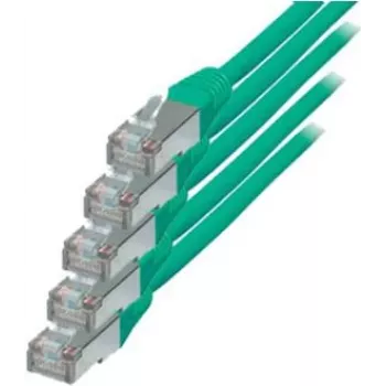 Tinklo kabelis ShiverPeaks 75711-HG-SET5 žalias Cat6 S/FTP RJ45-RJ45 1m