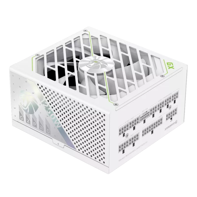 Gamemax maitinimo blokas, 80 PLUS, Gold | GX PRO 1250G WH | 1250 W