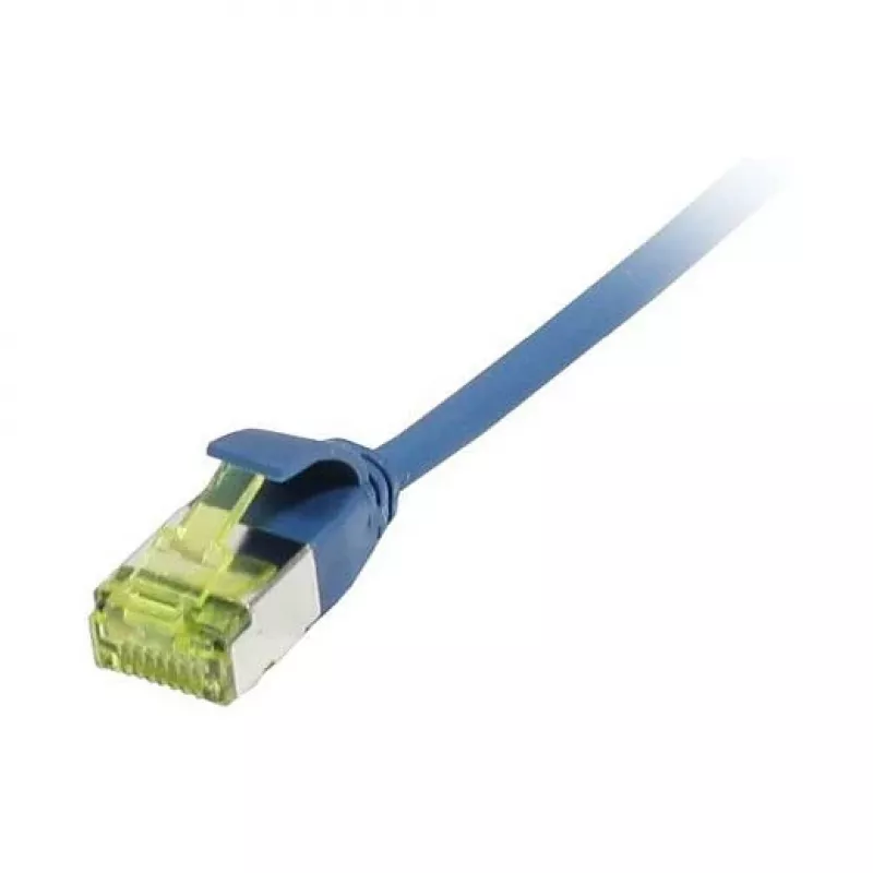 komutacinis kabelis RJ45, CAT6A 500Mhz, 2m, mėlynas, U/FTP, plonas apvalus d=3,8mm, TPE/LSZH(Superflex), AWG32, su Cat.7 neapdorotu kabeliu, Synergy 21 (S217335V3)