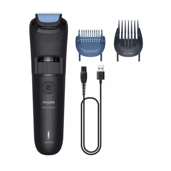 Philips barzdos kirpimo mašinėlė 3000 serija BT3620/15 – 40 ilgio nustatymų, suapvalintais antgaliais peiliukai