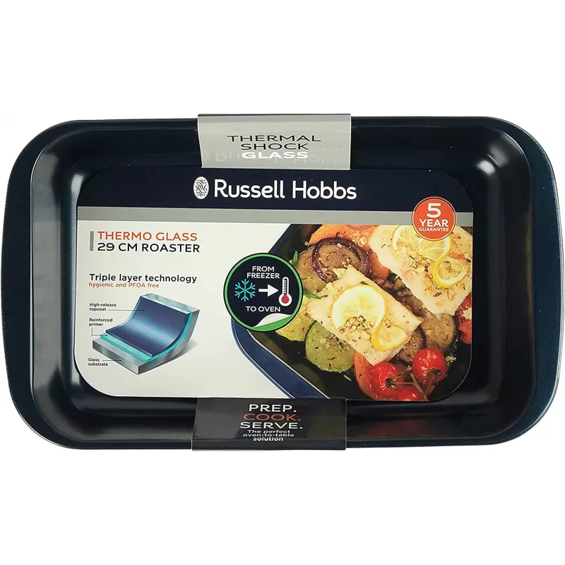 Stiklinis kepimo indas Russell Hobbs RH01143EU 29 cm, tamsiai mėlynas