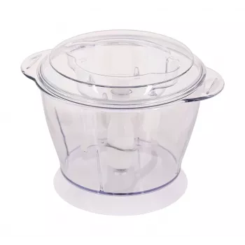 Elektrinis maisto smulkintuvas CLATRONIC MZ 3579 — 250 W, 1 L, nerūdijančio plieno peiliai, ledo smulkinimas, baltas