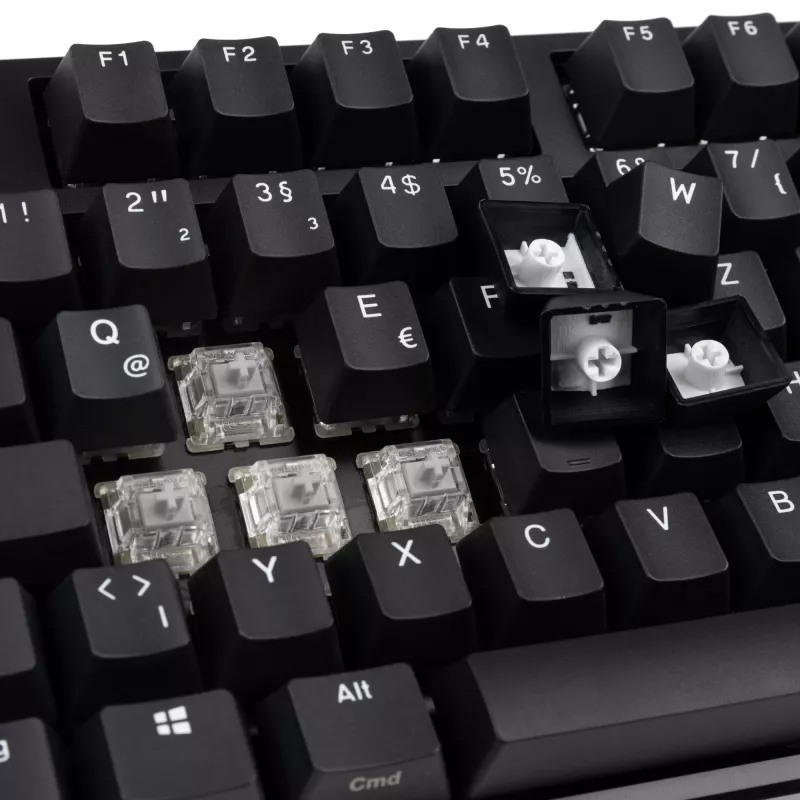 Klaviatūra Ducky Origin Phantom Juoda universali USB QWERTZ vokiška