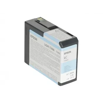 Epson Singlepack Light Žydra T580500, Light Žydra, pigmentinis rašalas, 80 ml, 1 vnt., viena pakuotė